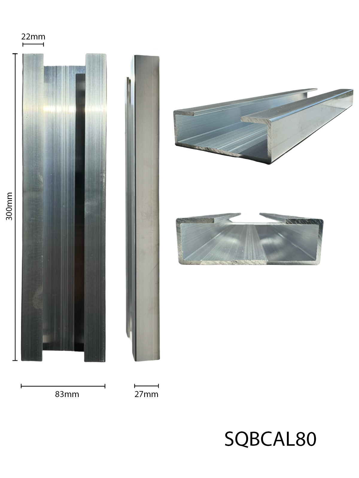 Square Block C Aluminium Bracket