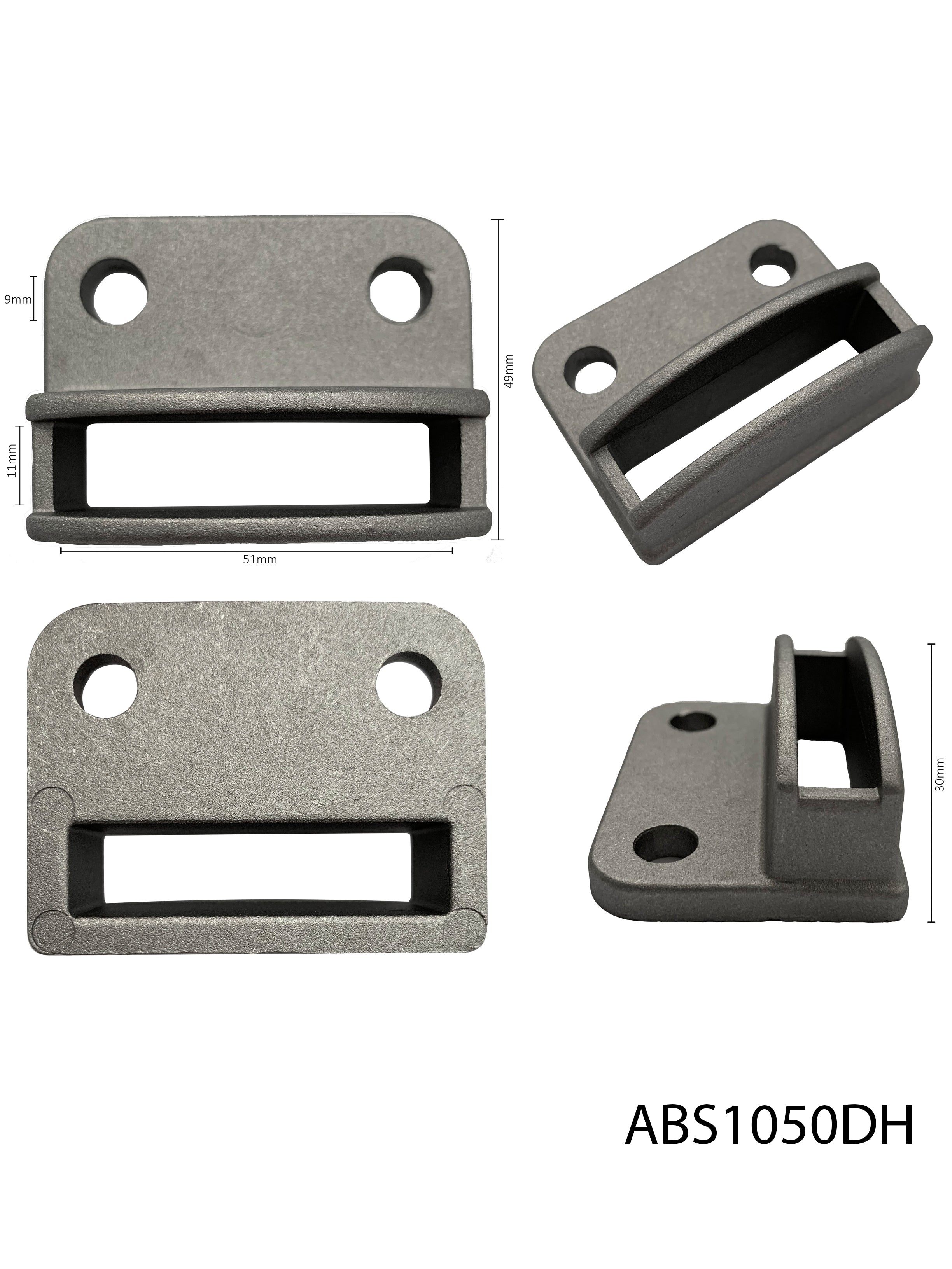 Aluminium Single Lug Bracket 50x10 (2 Hole)