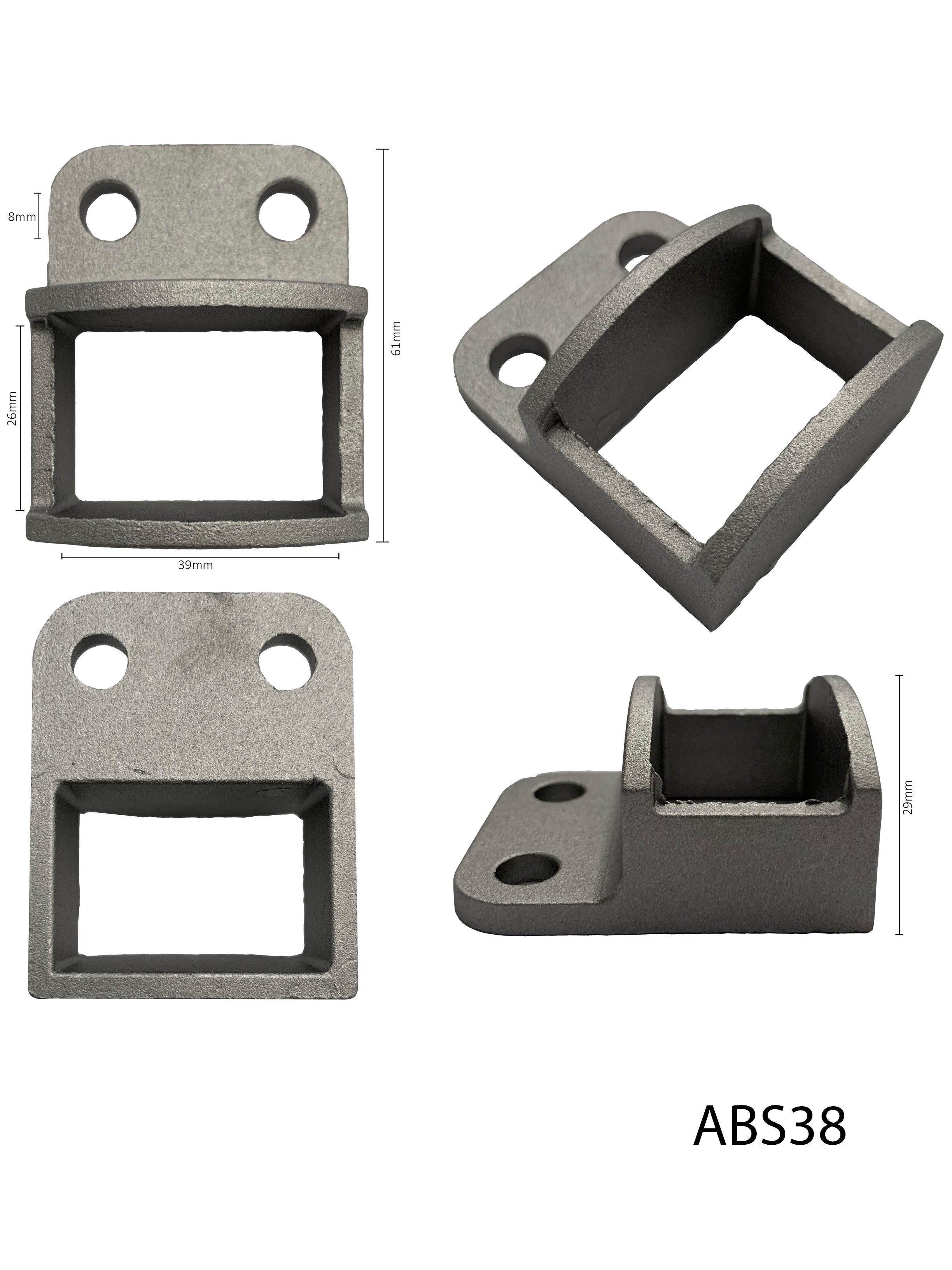 Aluminium Single Lug Bracket 38x25