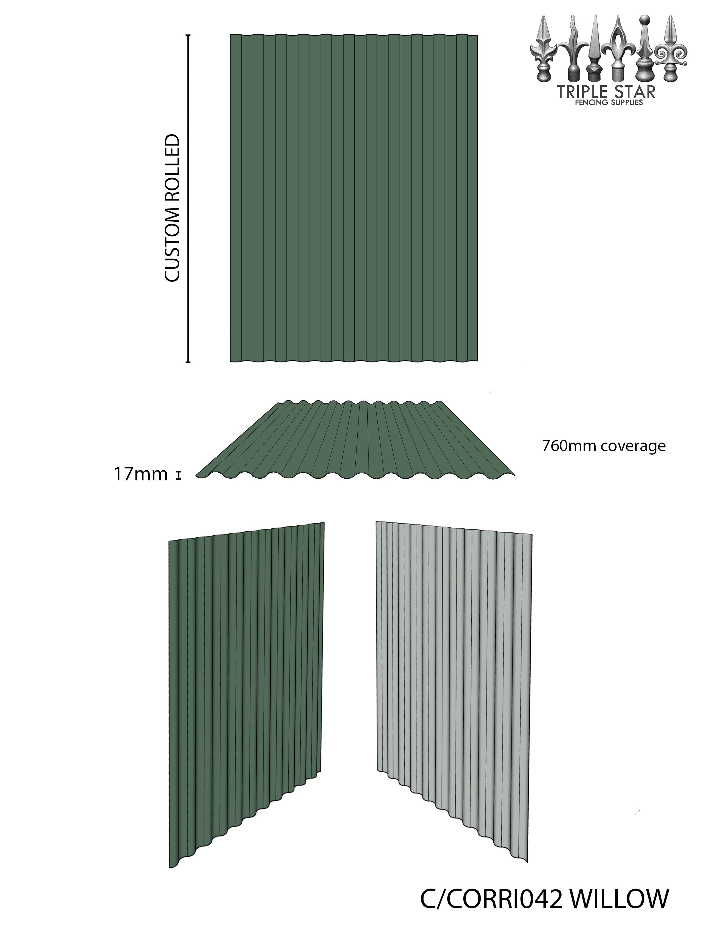 Corrugated Roofing Sheet WILLOW