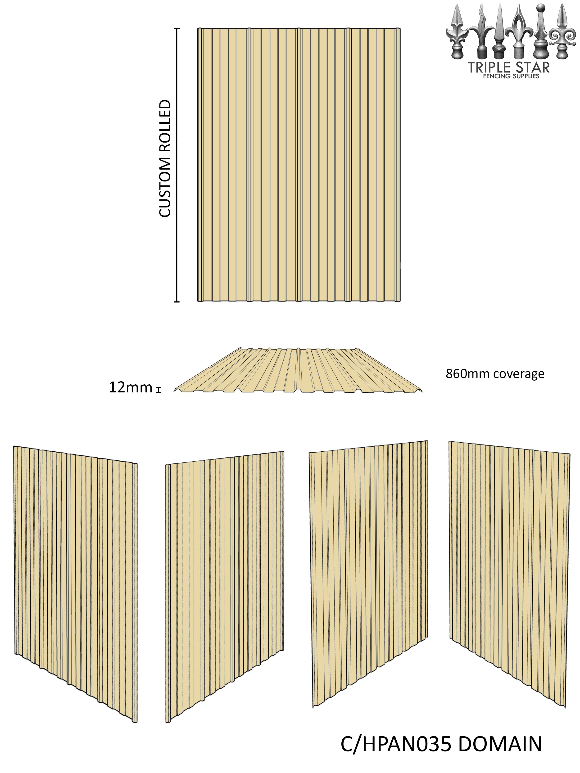 Colorbond® Hex Panel Wall Cladding Sheets DOMAIN