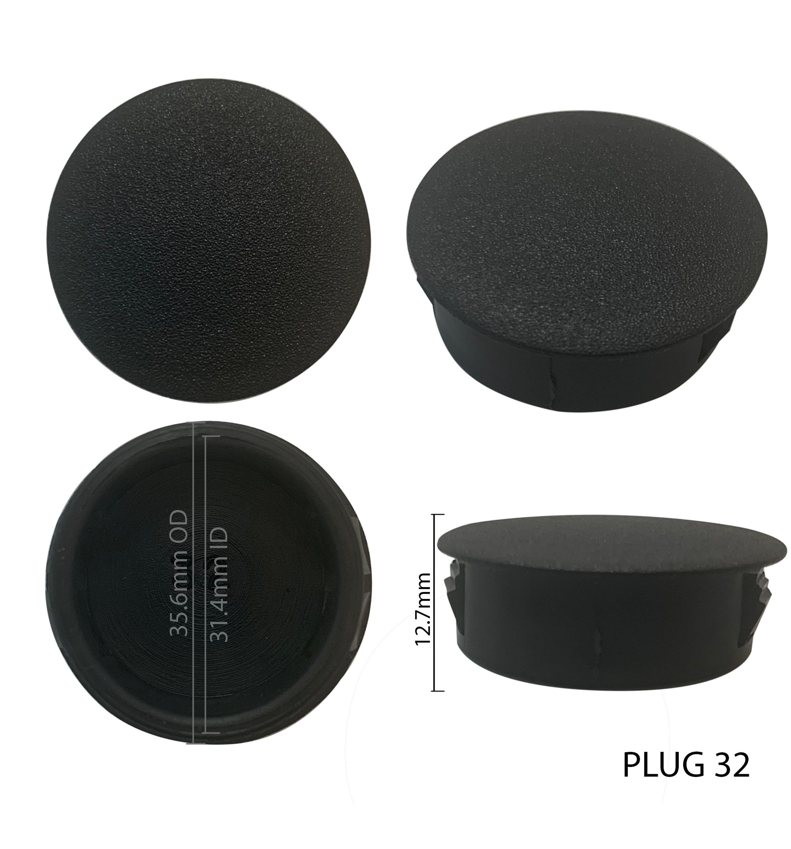 Plastic (Flush) Plug to suit Ø32mm Round